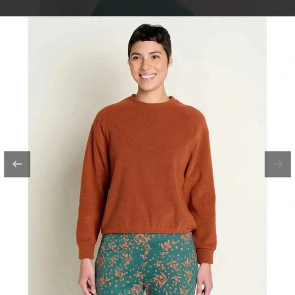 Toad&Co Women's Warm Cinnamon Crew Neck Sweater - Picture 1 of 10